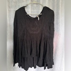 free people blouse/long sleeve shirt-size small